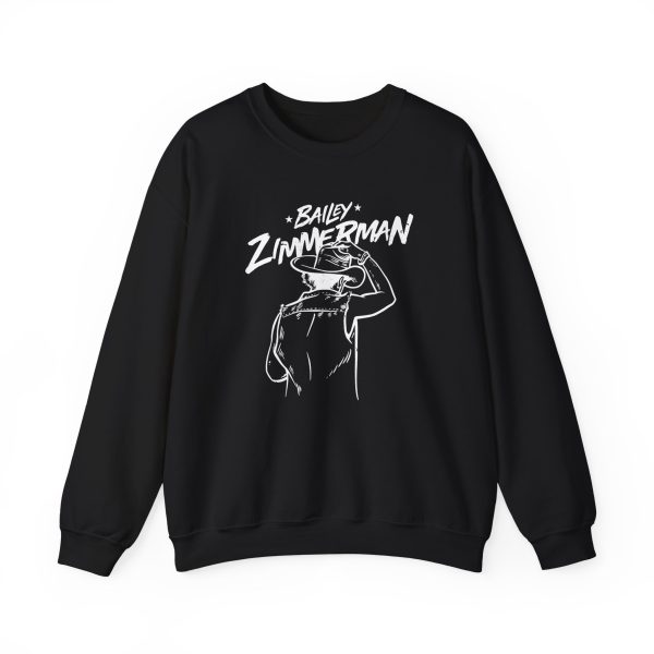 Bailey Zimmerman Tip Your Hat Black Unisex Heavy Blend™ Crewneck Sweatshirt